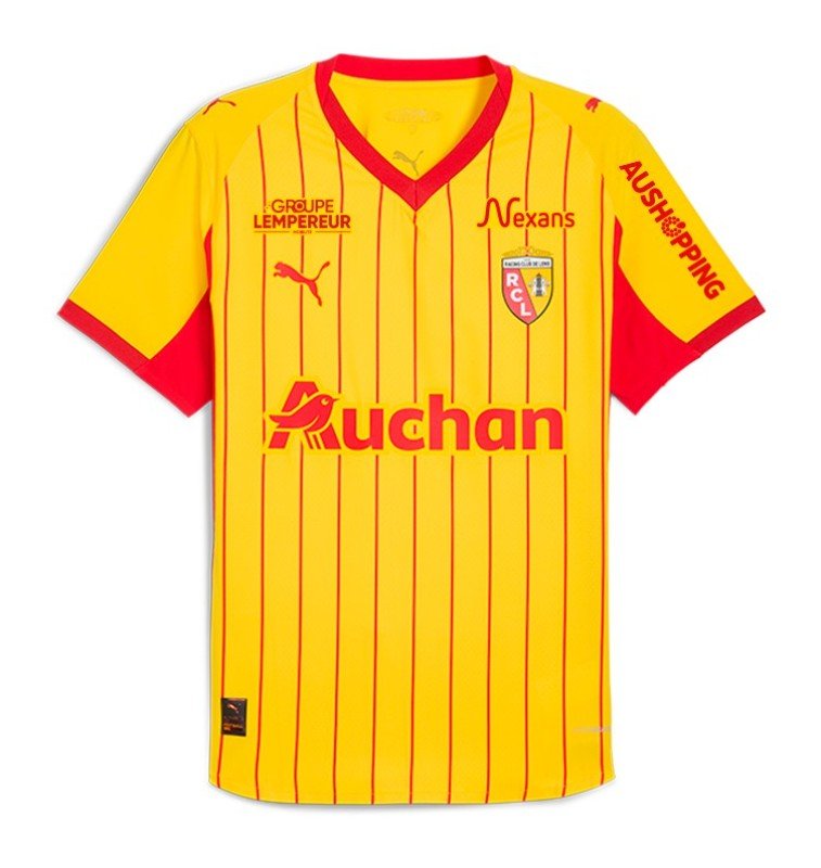 CAMISETA LENS PRIMERA EQUIPACION 25/26 HOMBRE - Bota de Oro Tienda