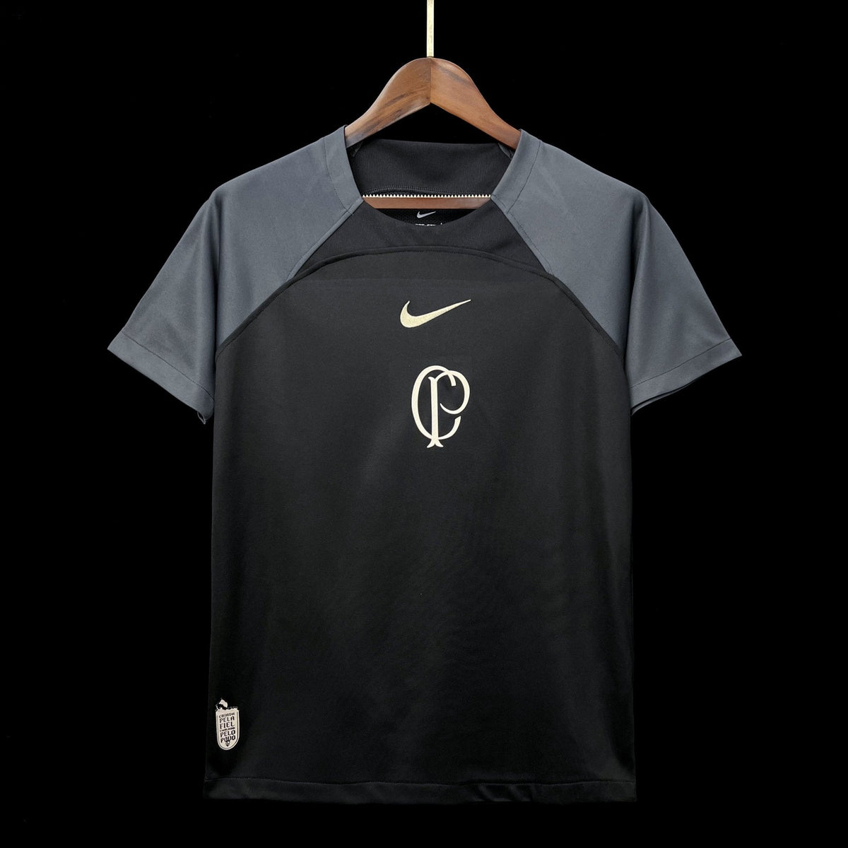 CORINTHIAS CALENTAMIENTO ENTRENAMIENTO NEGRO 24/25 HOMBRE - Bota de Oro Tienda