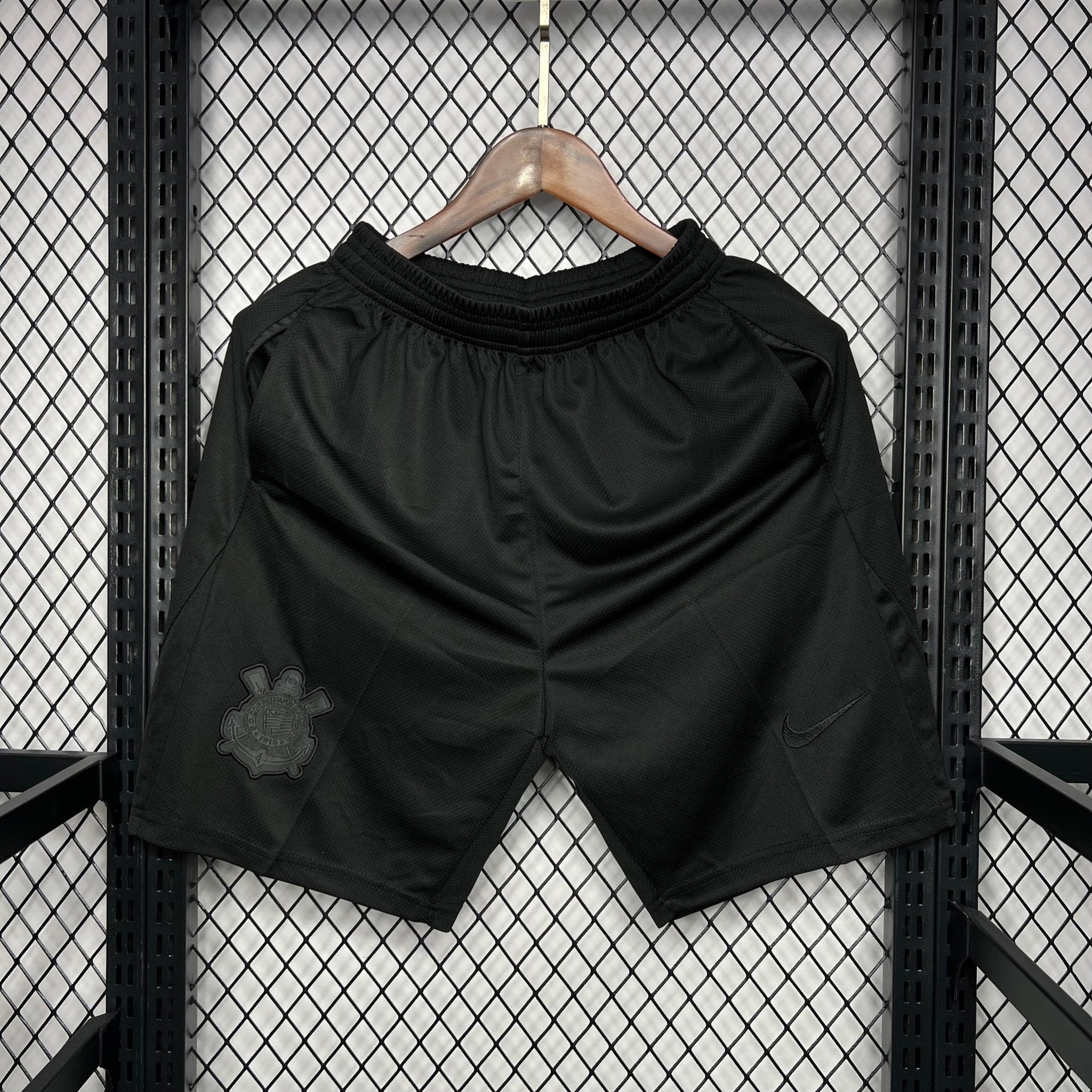 CORINTHIAS PANTALON CORTO NEGRO 24/25 - Bota de Oro Tienda